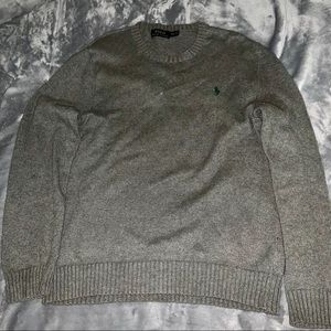 Polo Ralph Lauren Mens Gray Knit Sweater